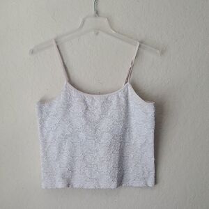 VTG Chicos sz 3 Elegant Lace Spaghetti Strap Top